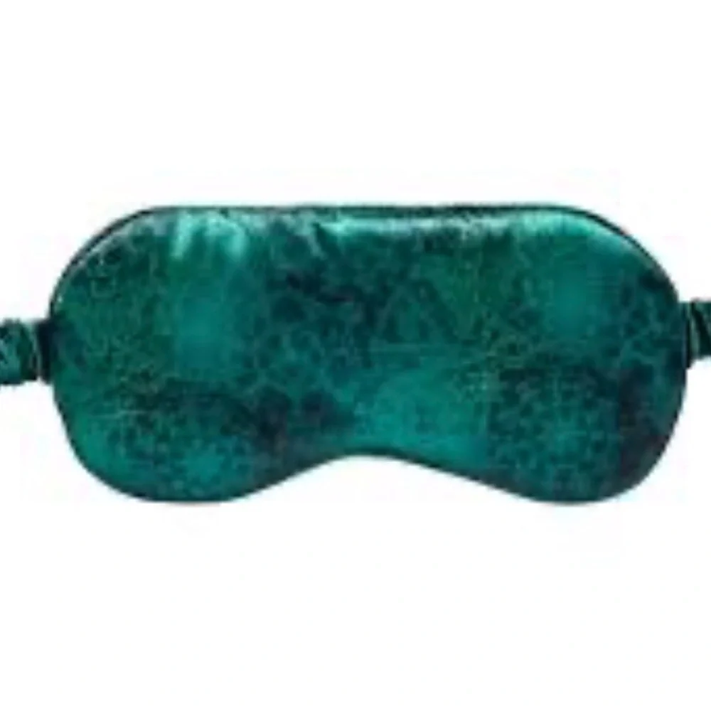 Wicked Green Satin Eye Mask